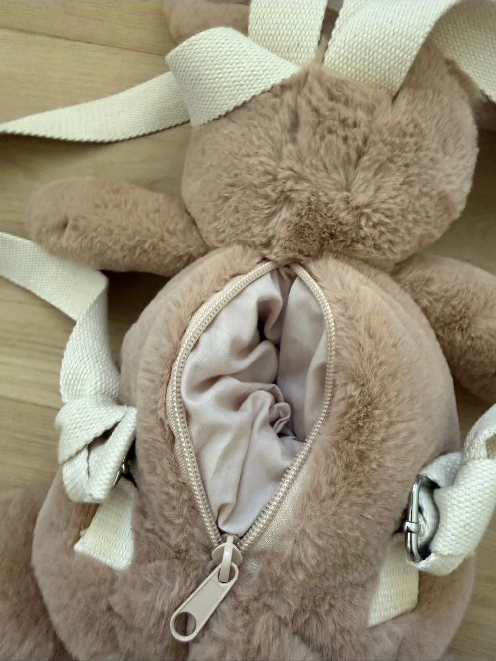 Zara Home Plush Dog Backpack Toy